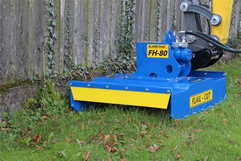 mini digger flail cutter|mini excavator bush hog attachment.